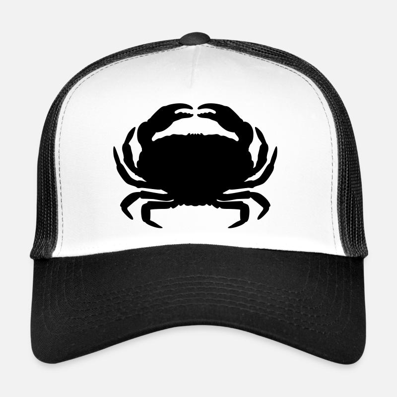 Crabe - Casquette trucker  - blanc/noir