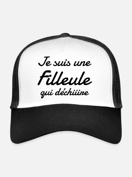 Goddaughter Patentochter Filleule Baby Family - Trucker Cap - white/black - Front