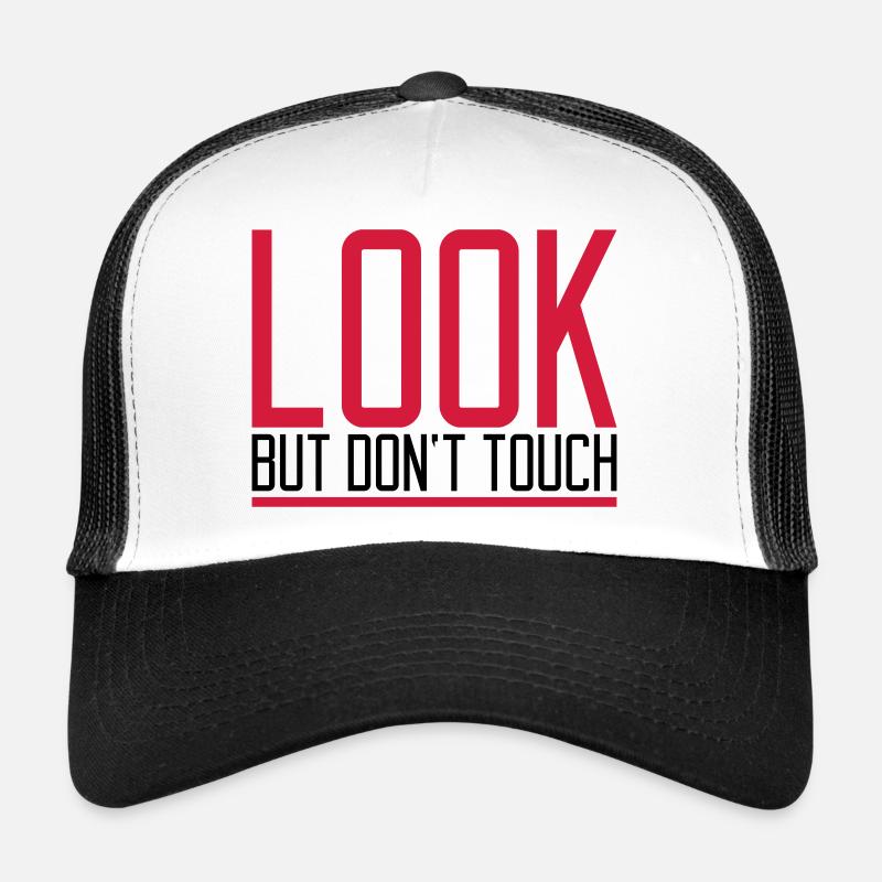 Texte ne pas toucher Casquette trucker 