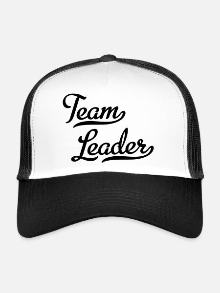 Team leader - Trucker Cap - white/black - Front