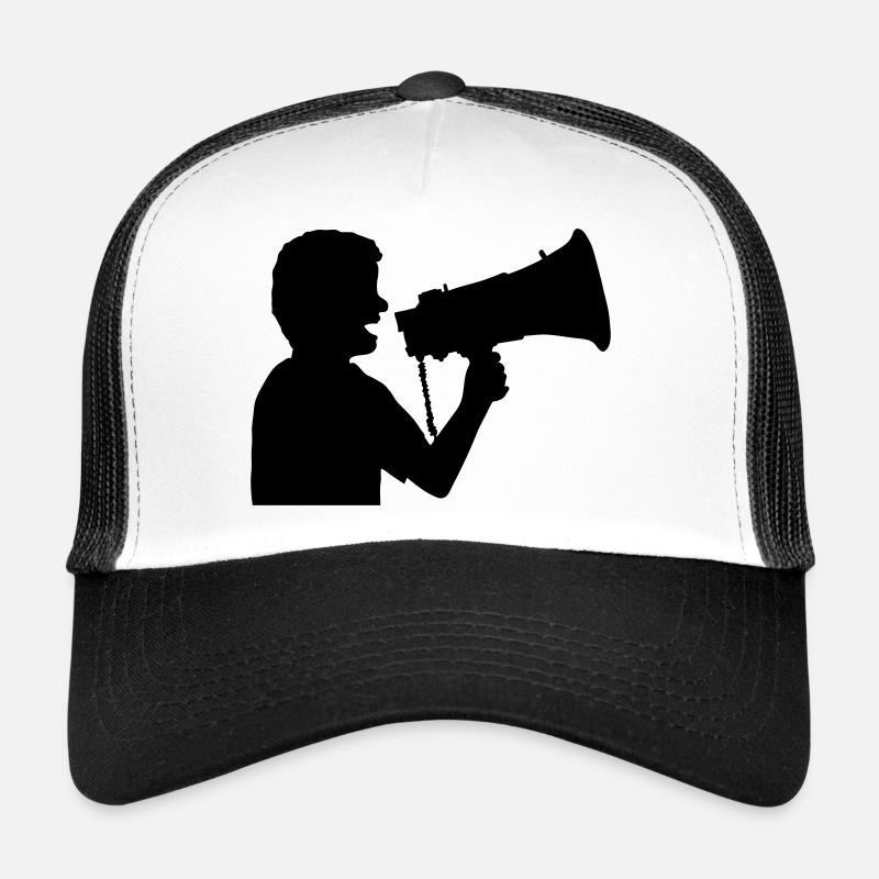 Mégaphone Propaganda Man en colère Casquette trucker 