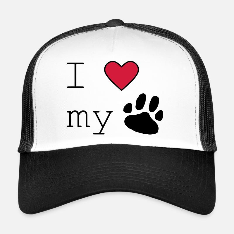 I love my dog - Trucker Cap - Weiß/Schwarz