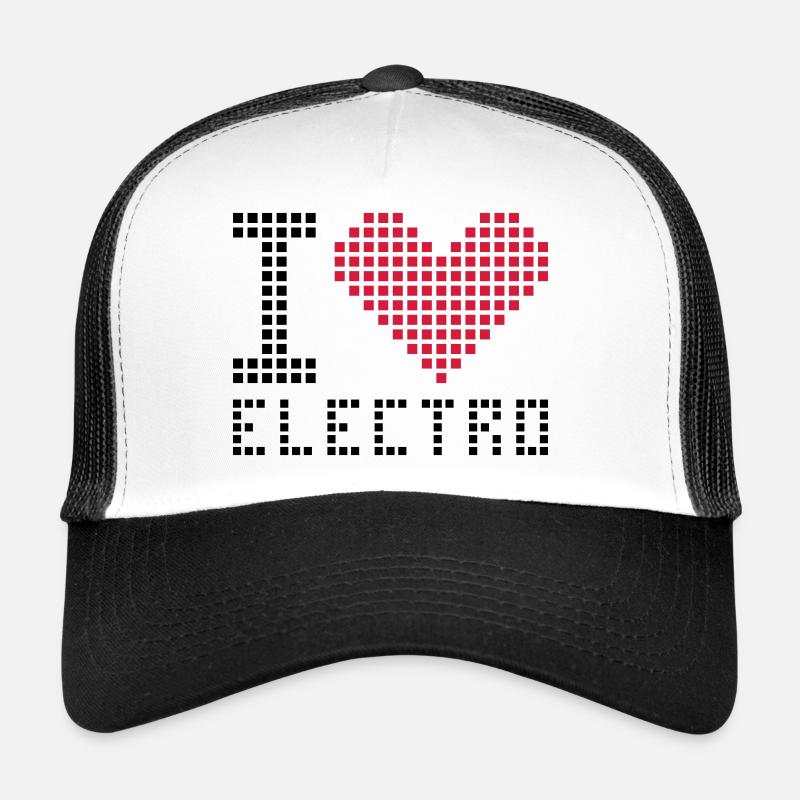 I love electro Casquette trucker 