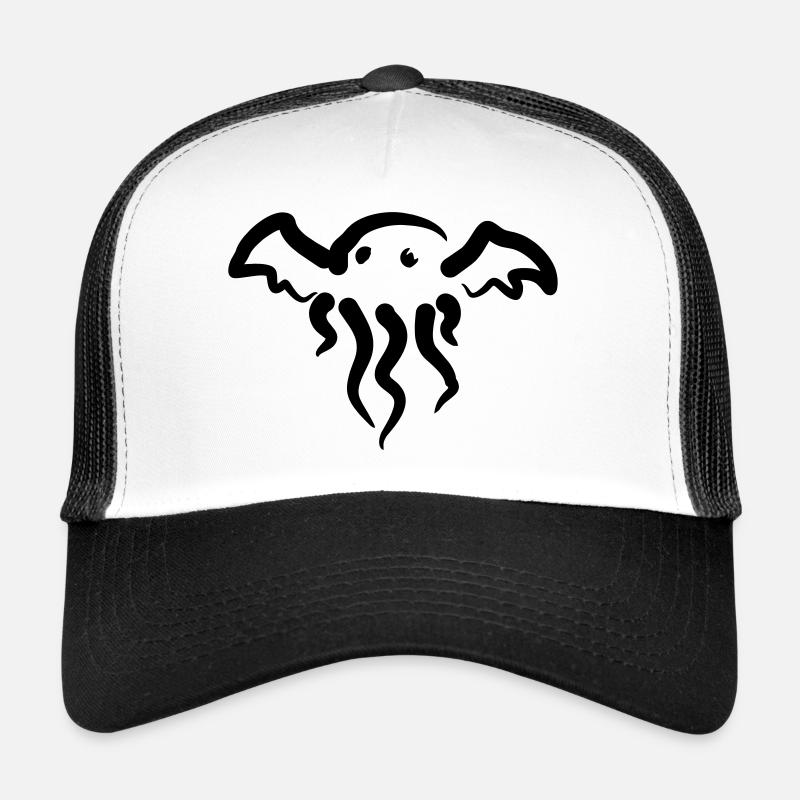 Cthulhu simple - Trucker Cap - Weiß/Schwarz