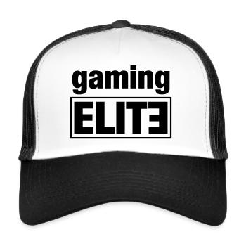 gaming elite - Trucker Cap - white/black - Front