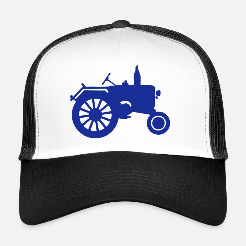 alter Traktor - Trucker Cap - Weiß/Schwarz
