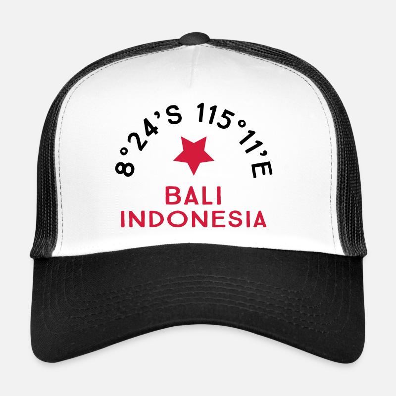 Bali - Trucker Cap - Weiß/Schwarz