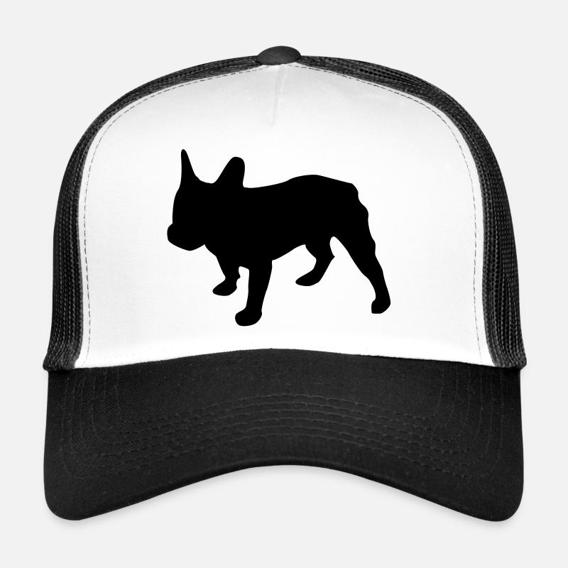 bouledogue francais - Casquette trucker  - blanc/noir
