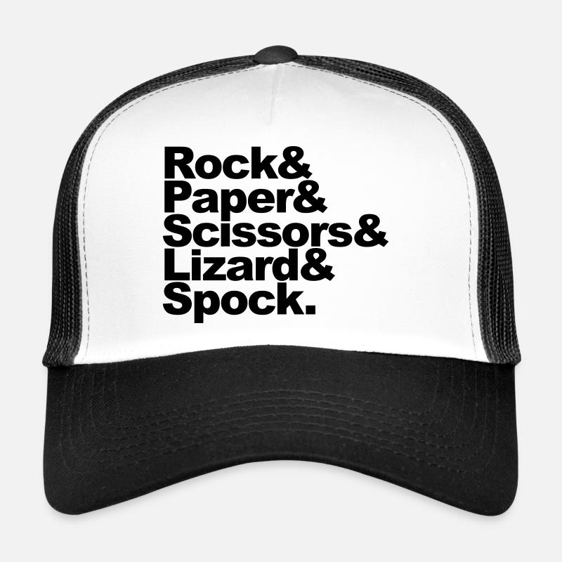 Rock Paper Scissors Lizard Spock Casquette trucker 