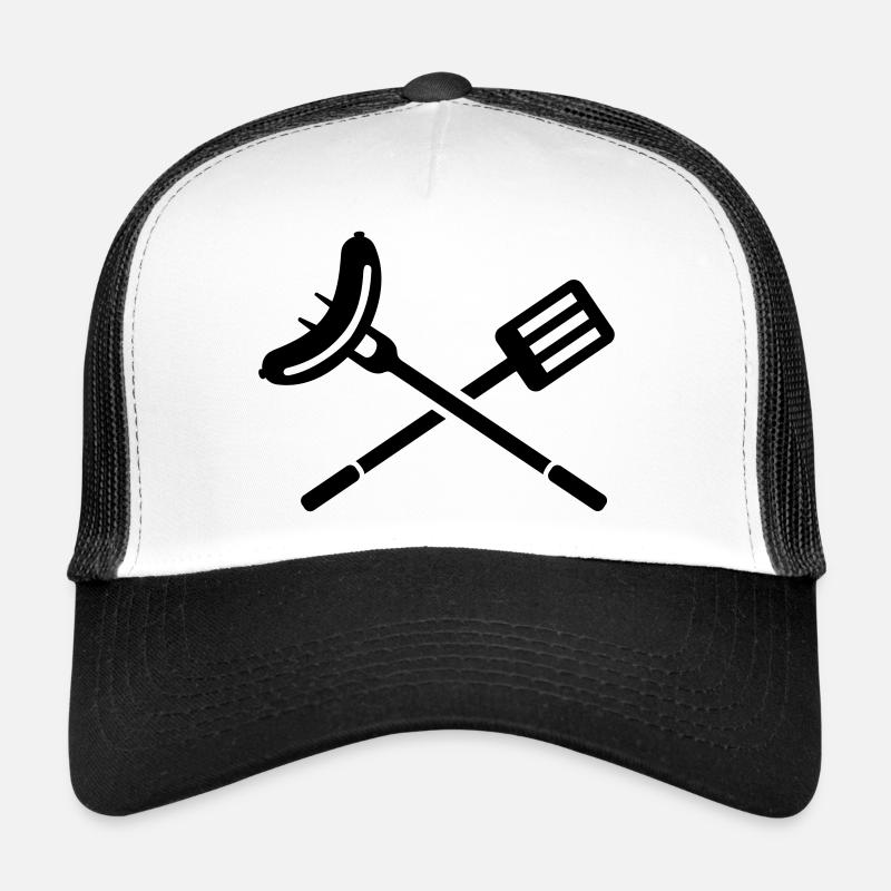 Grillen - Trucker Cap - Weiß/Schwarz