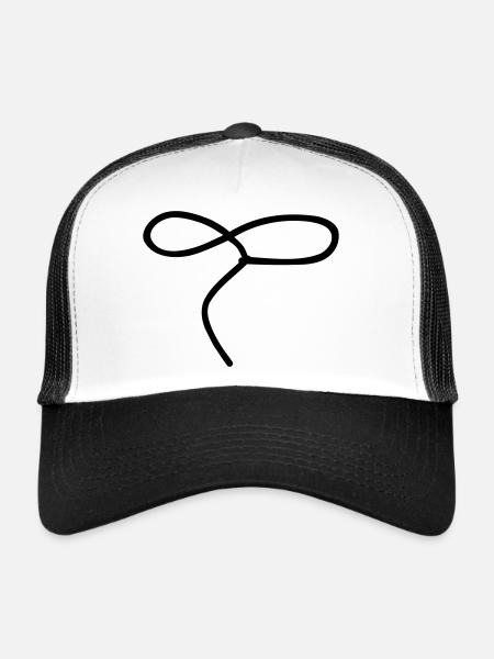 Lasso - Casquette trucker  - blanc/noir - Devant
