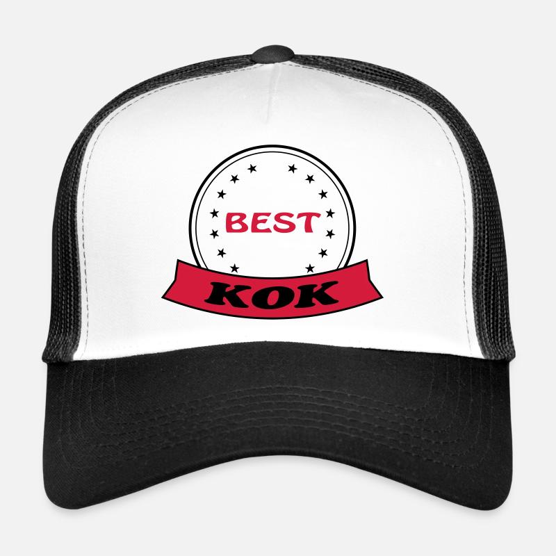 Best kok - Trucker Cap - Weiß/Schwarz