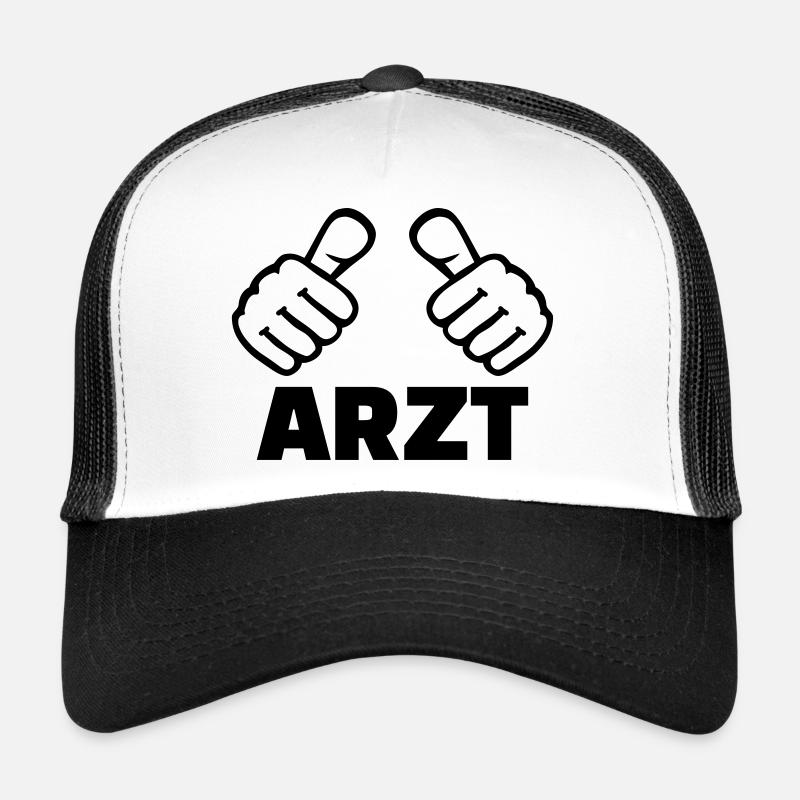 Arzt - Trucker Cap - Weiß/Schwarz