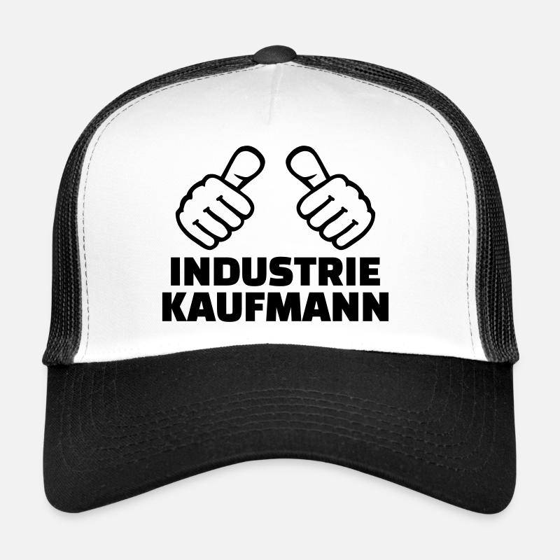 Industriekaufmann - Trucker Cap - Weiß/Schwarz