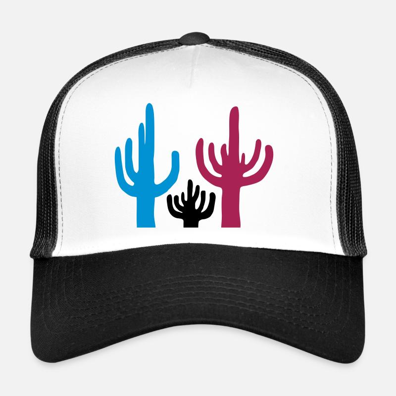 Bunte 3 Kakteen Wüste Trucker Cap