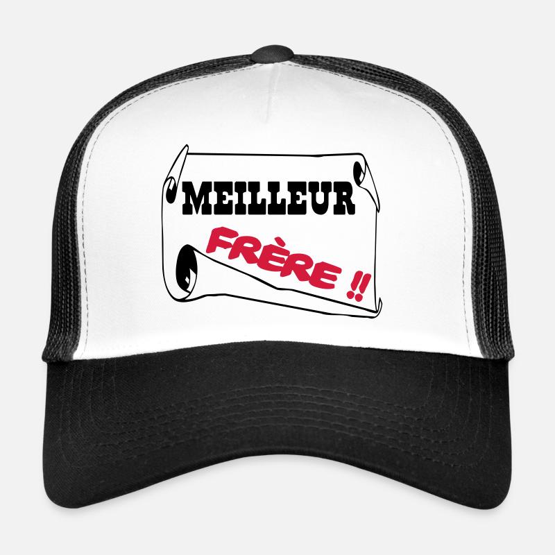 Meilleur frère - Casquette trucker  - blanc/noir