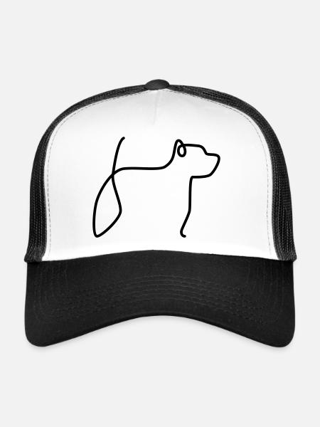 West Higland Terrier - Trucker Cap - Weiß/Schwarz