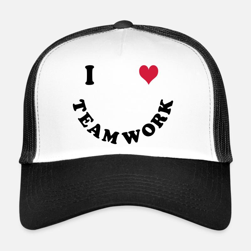 Ich liebe Teamwork Trucker Cap