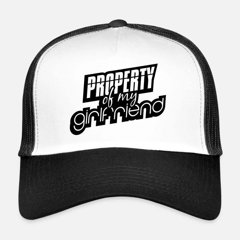 logo noir propriété de ma copine spru Casquette trucker 