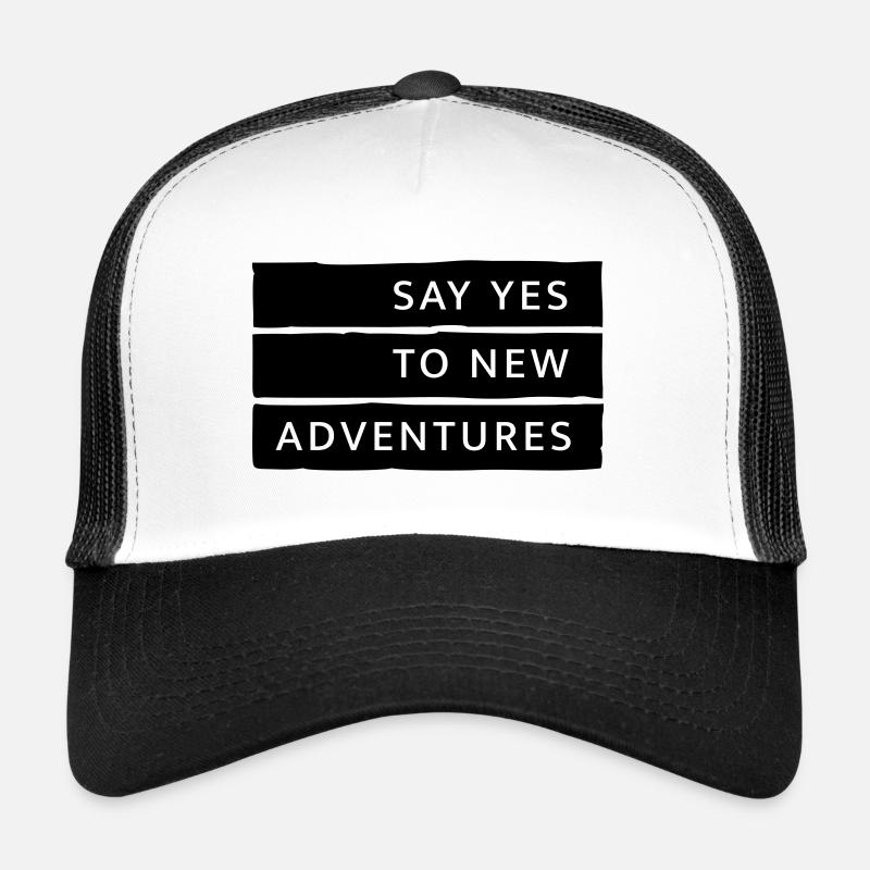 Adventures - Cadeau de voyage aventure avec typographie Casquette trucker 