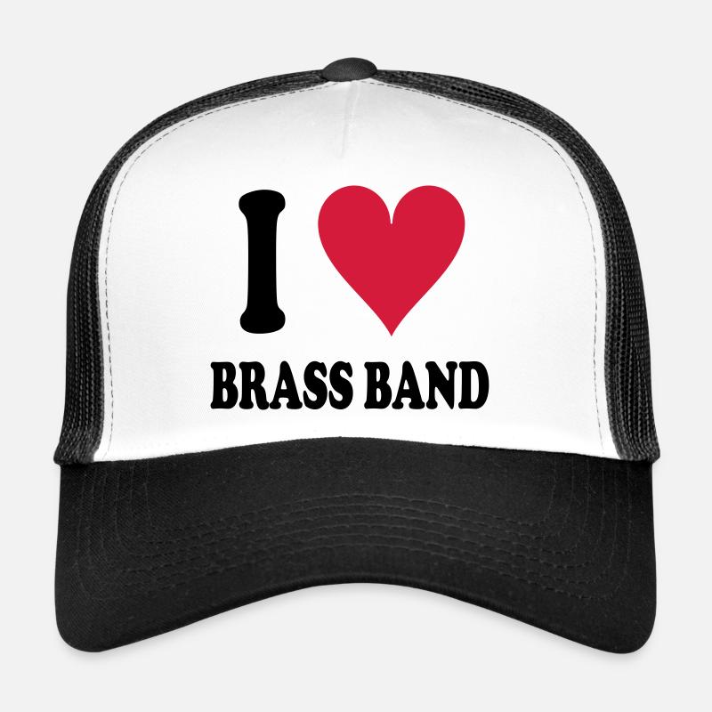 I love Brass Band - Trucker Cap - white/black