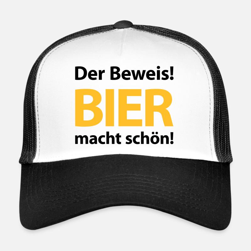La preuve ! La bière, c’est beau! Bierbauch Biergarten Casquette trucker 