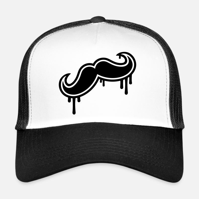 Moustache Casquette trucker 