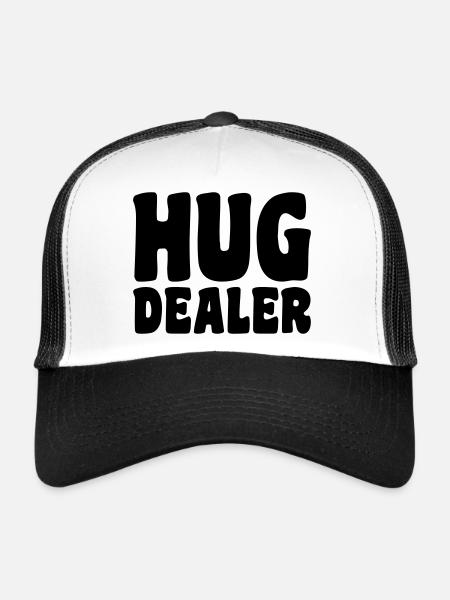 Hug - Trucker Cap - white/black - Front