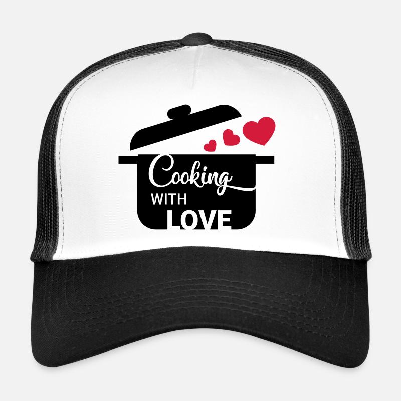Cuisiner avec amour Casquette trucker 