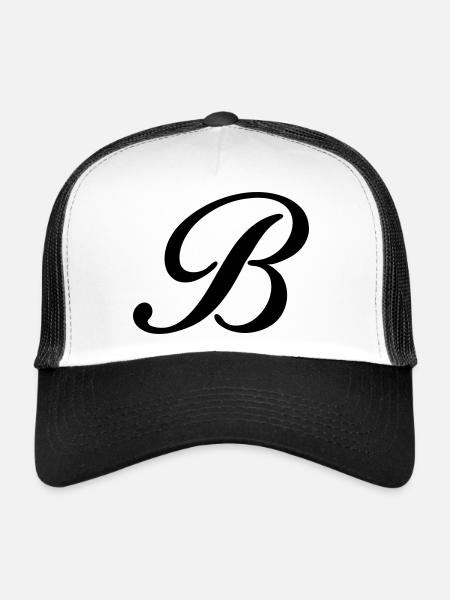 B - Trucker Cap - white/black - Front
