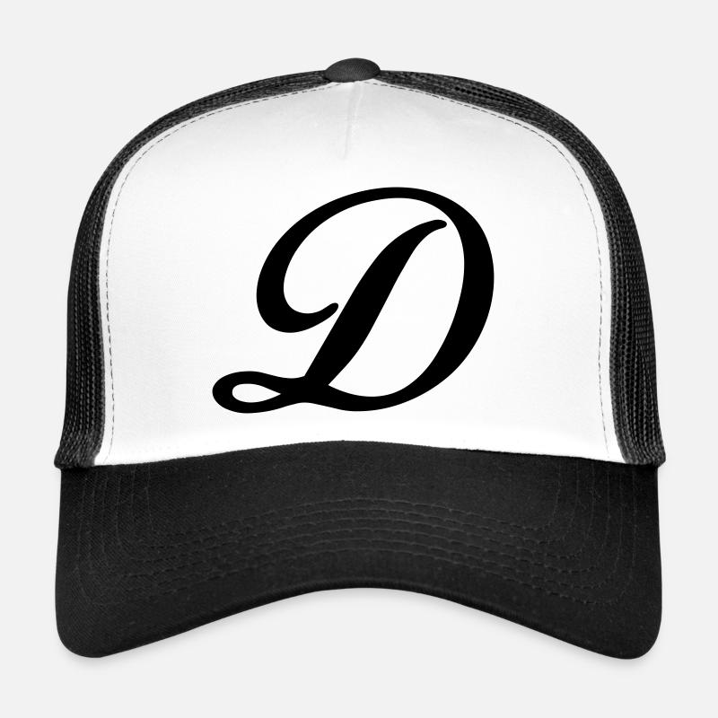 D - Trucker Cap - white/black