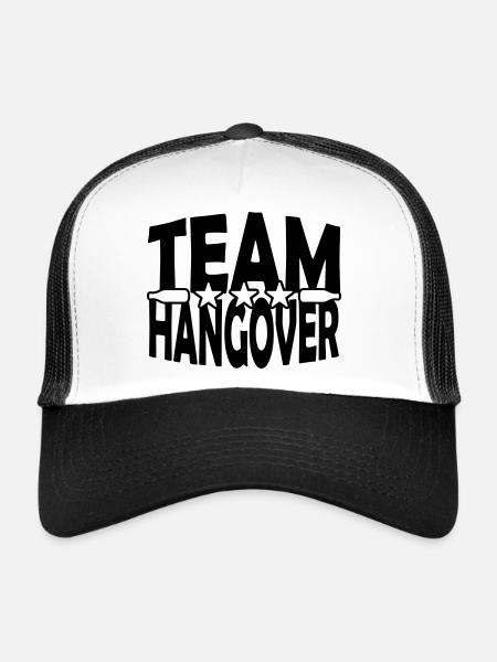 Équipe de fête gueule de bois - Casquette trucker  - blanc/noir - Devant