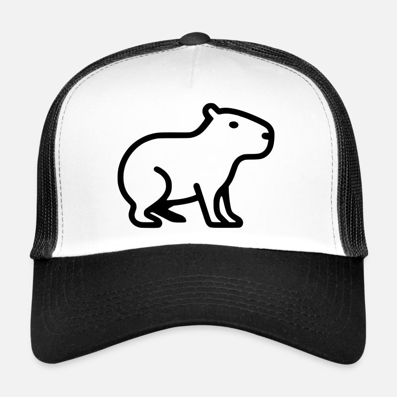 Capybara Minimalistisch Logo Trucker Cap