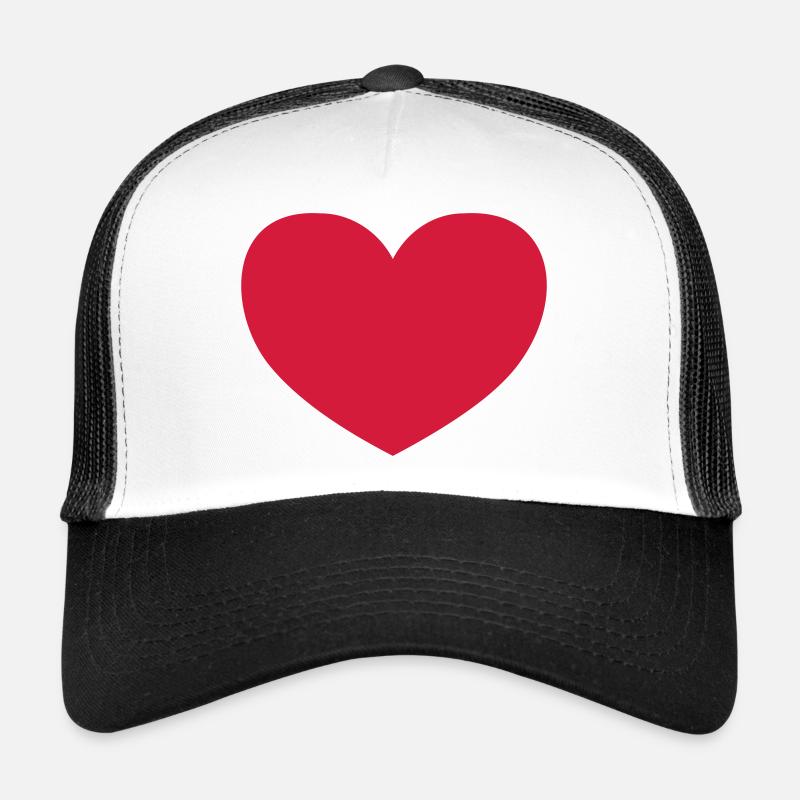 Schlichtes Herz / plain heart (1c) Trucker Cap