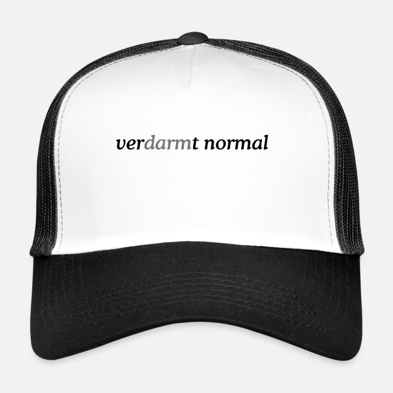 verDARMt normal - Trucker Cap - Weiß/Schwarz