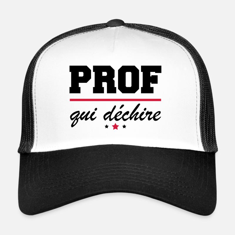 Prof qui déchire, cadeau de fin d'année scolaire Casquette trucker 