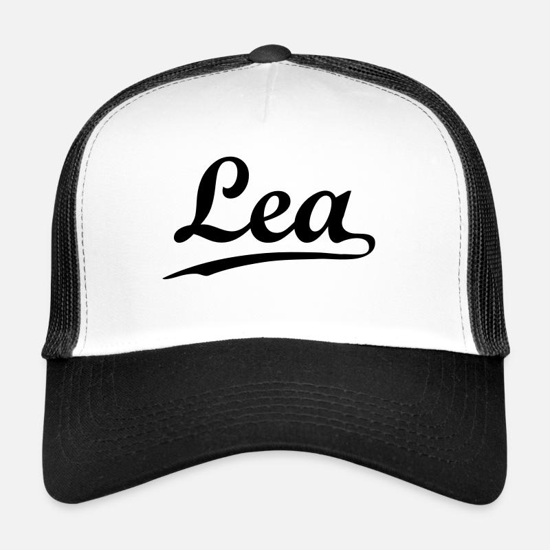 lea - Trucker Cap - Weiß/Schwarz