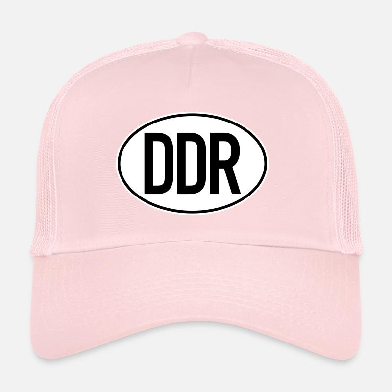 Plaque d’immatriculation DDR (bicolore) Casquette trucker 