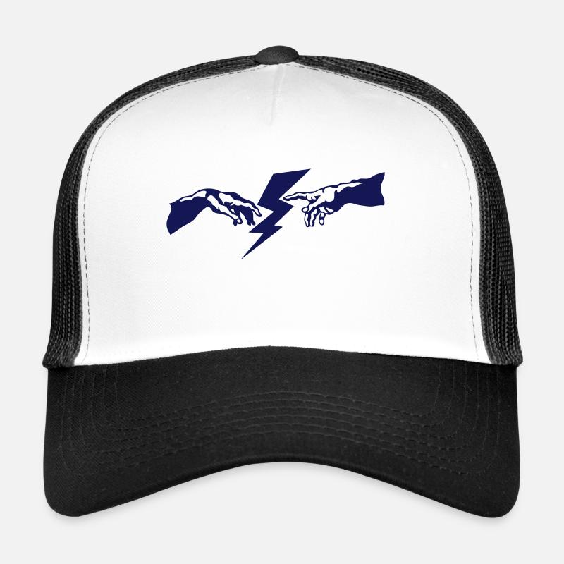 Handgott Blitz Blitz - Trucker Cap - Weiß/Schwarz