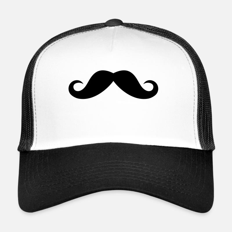 Moustache Casquette trucker 