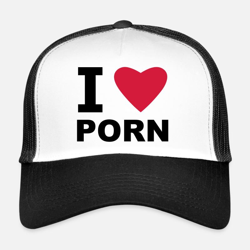 J'aime la pornographie Casquette trucker 