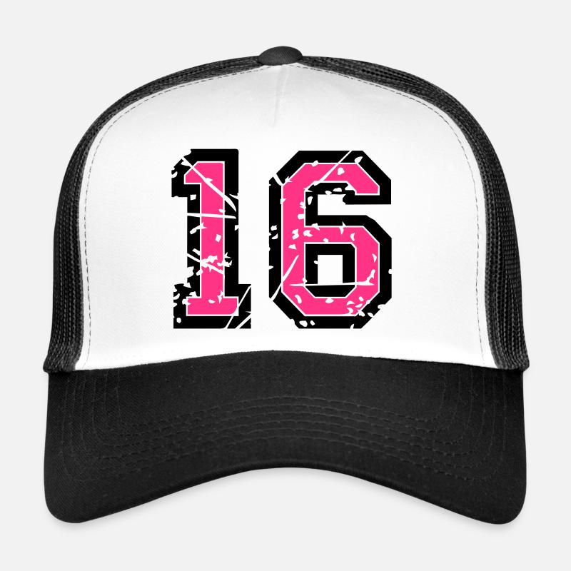 16 Vektor Used Look - Farbwechsel Trucker Cap