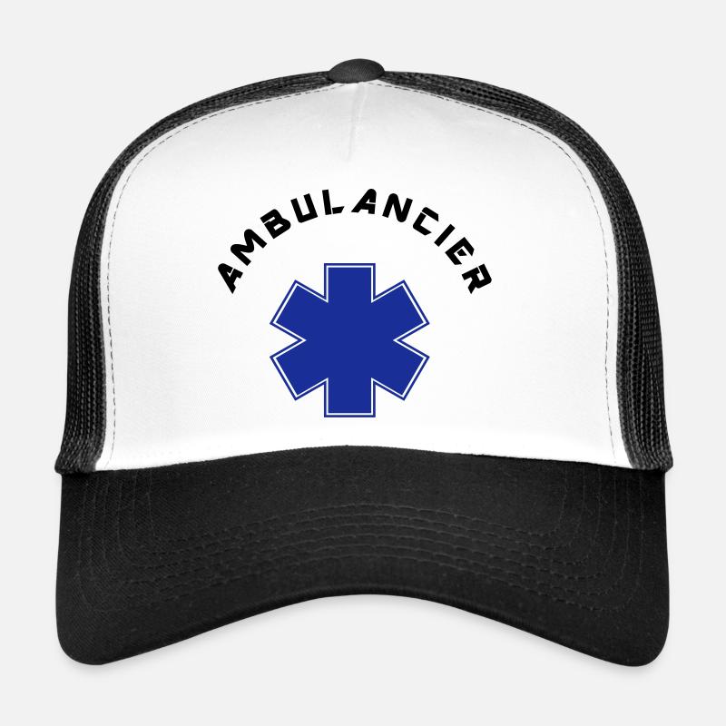 ambulancier logo Casquette trucker 