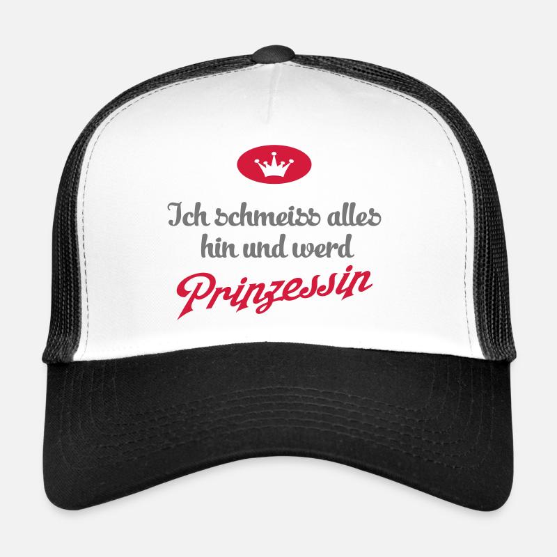 Prinzessin - Trucker Cap - Weiß/Schwarz