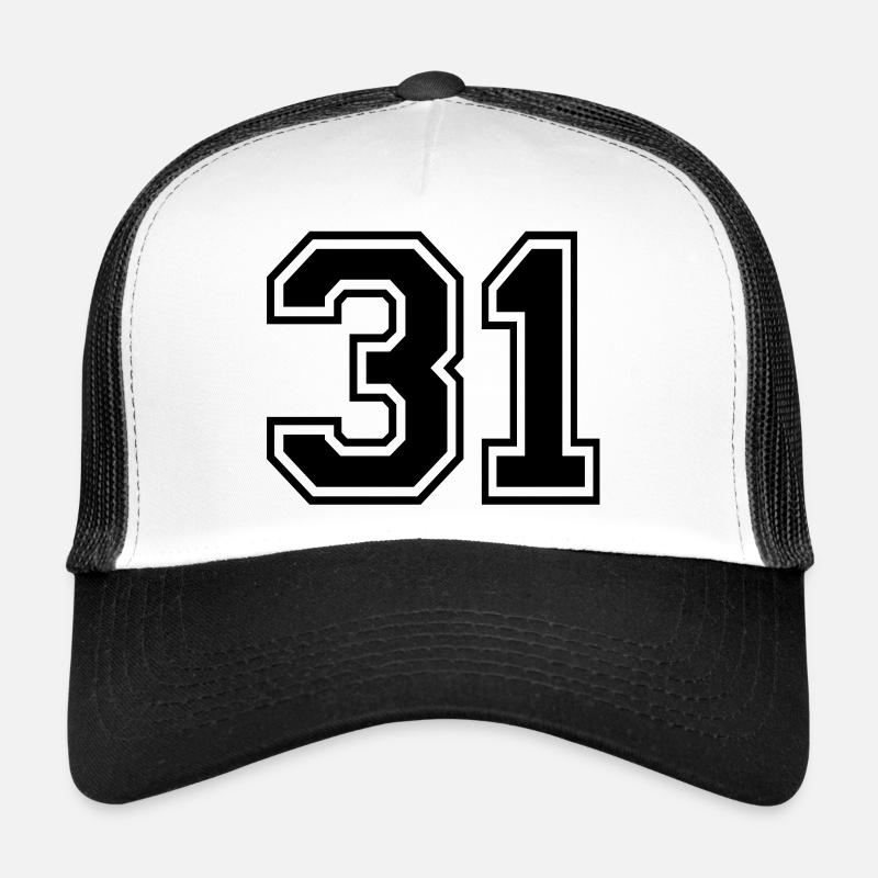 31 - Trucker Cap - Weiß/Schwarz