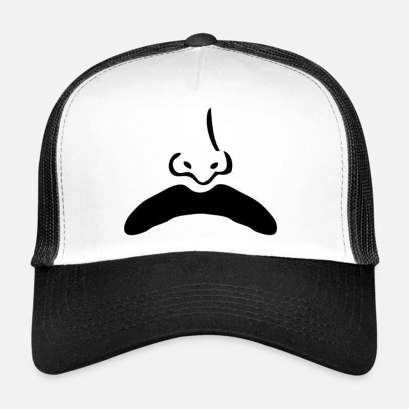 moustache mustache nez nose1 Casquette trucker 