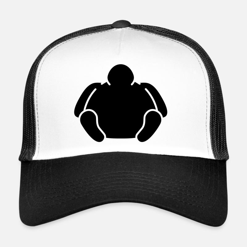 Sitting Fat Man Trucker Cap