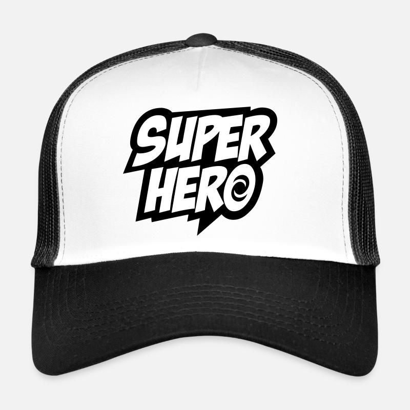 Superhero, Comics, Hero, Sprüche, Held, Sieger Trucker Cap