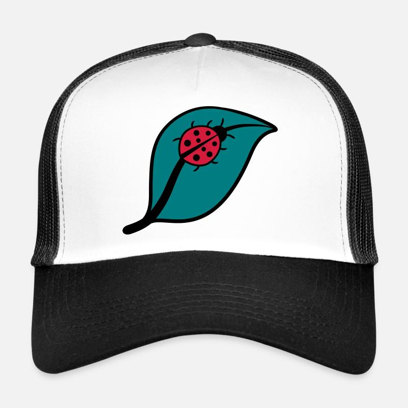 Little Ladybug on a leaf design Trucker Cap