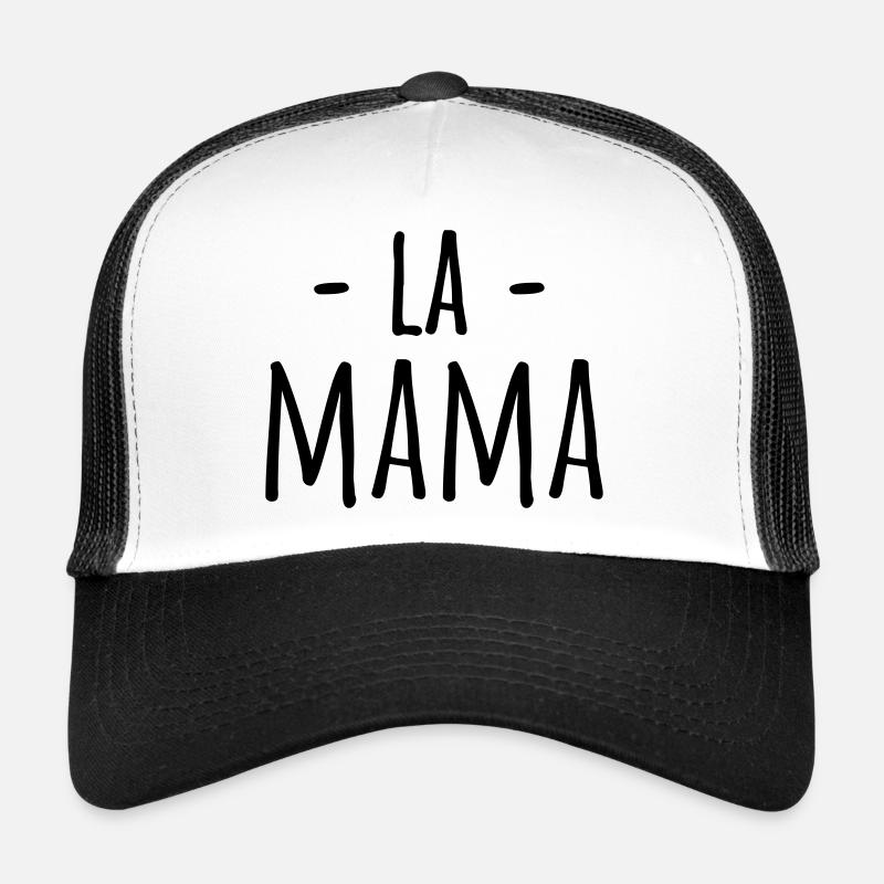 La mama - Casquette trucker  - blanc/noir
